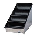 Organizador de tapas desechables y mezcladores - San Jamar