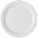 Plato de 21cm. en policarbonato con borde delgado, color blanco - Cambro USA