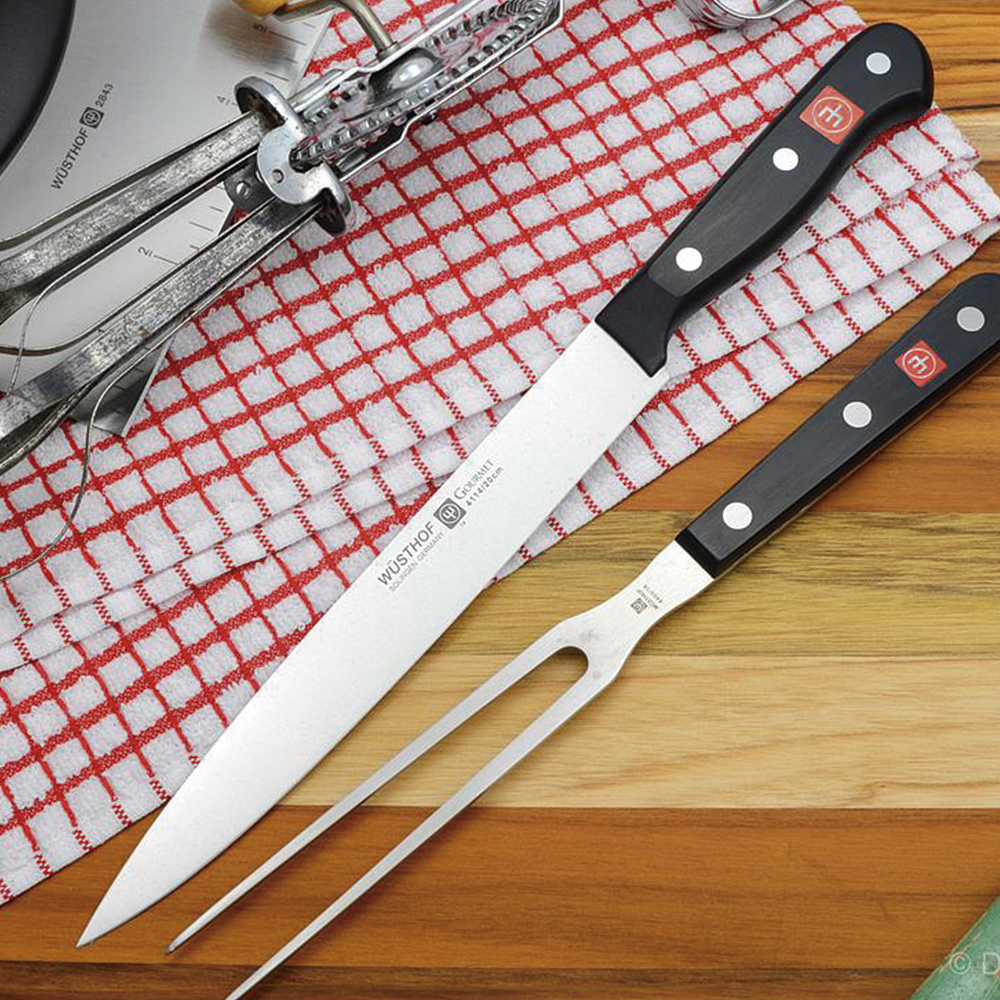Set de 2 piezas para Trinchar - Cuchillo para Carne 20 cm & Tenedor 16 cm - Gourmet - Wusthof