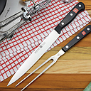 Set de 2 piezas para Trinchar - Cuchillo para Carne 20 cm & Tenedor 16 cm - Gourmet - Wusthof