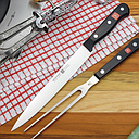 [9704] Set de 2 piezas para Trinchar - Cuchillo para Carne 20 cm &amp; Tenedor 16 cm - Gourmet - Wusthof