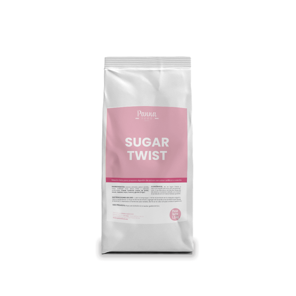 Mezcla para algodón de dulce Sugar Twist sabor a vainilla x 1,5 kg - Panna Food-MD