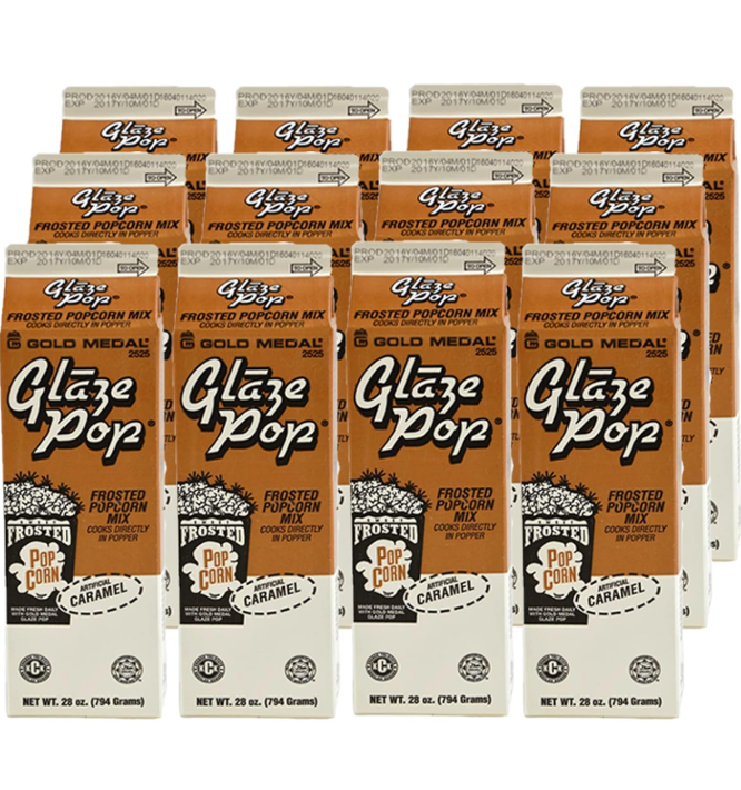 Caja de 12 unidades Glaze Pop Caramelo - Gold Medal