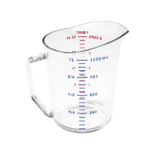 [100MCCW135] Jarra medidora transparente de 1 lt - Cambro USA