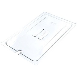 [10CWCHN135] Tapa asa y muesca azafate full policarbonato transparente - Cambro