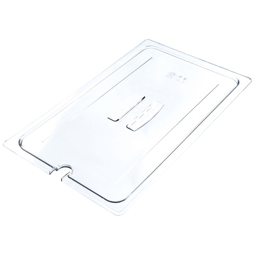 [10CWCHN135] Tapa asa y muesca azafate full policarbonato transparente - Cambro China