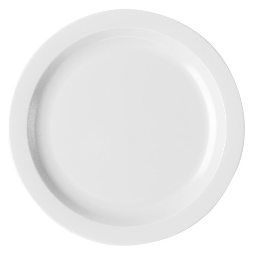 [10CWNR148] Plato policarbonato borde delgado 25.4cm blanco - Cambro USA
