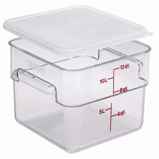 [12SFSCW135] Recipiente policarbonato con medidas 11.4lts. transparente - Cambro China
