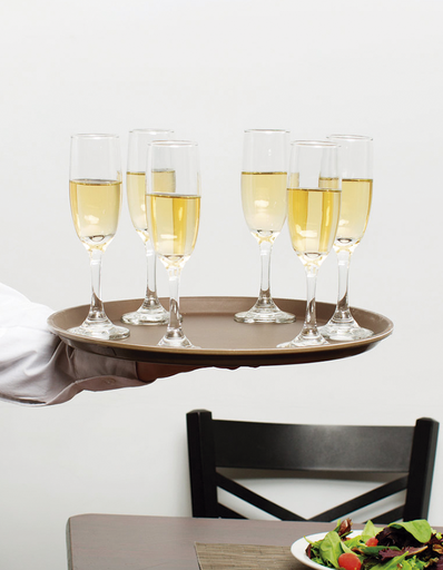 [1400CT138] Bandeja antideslizante redonda bronceado 35.5 cm - Cambro China