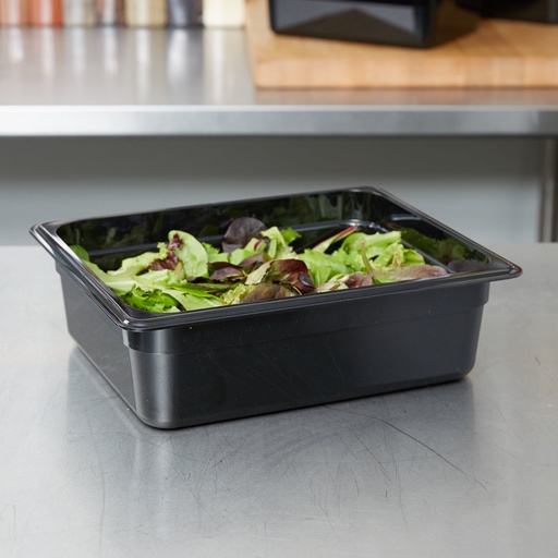 [24CW110] Azafate policarbonato negro GN 1/2, capacidad 5.9 lt - Cambro