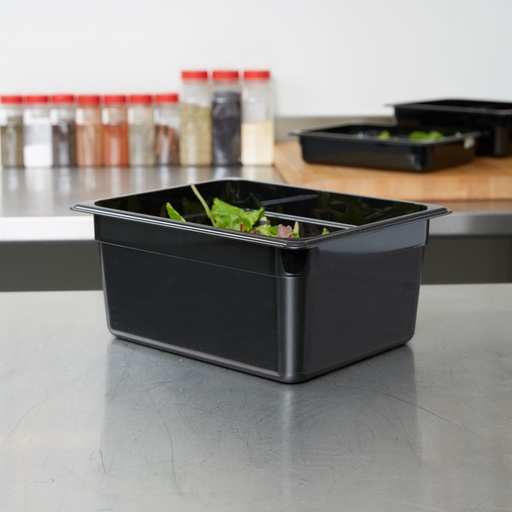 [26CW110] Recipiente 1/2 policarbonato 8.9lts. Negro - Cambro