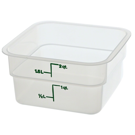 [2SFSPP190] Recipiente cuadrado 1.9 lts. polipropileno - Cambro USA