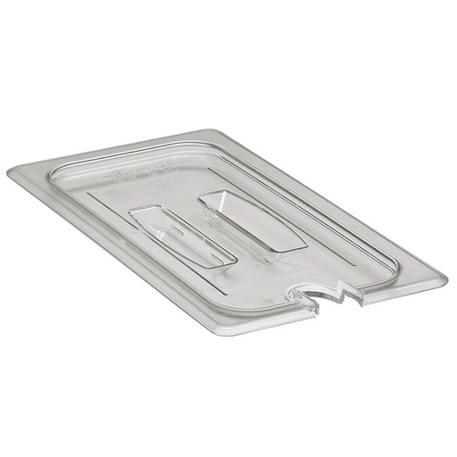 [30CWCHN135] Tapa muesca asa azafate de 1/3 policarbonato transparente - Cambro China