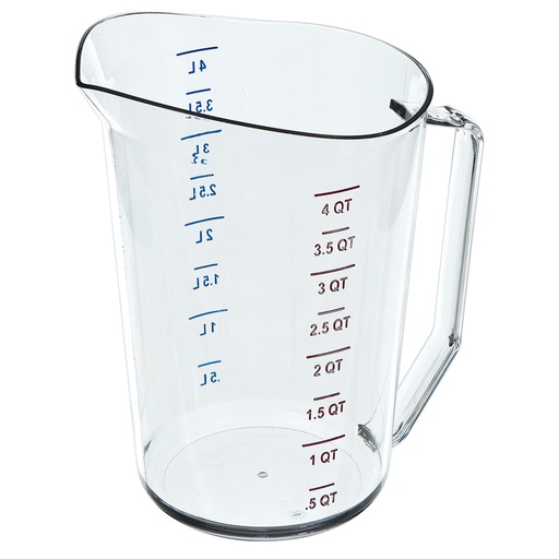[400MCCW135] Jarra medidora 4lts. policarbonato transparente - Cambro USA