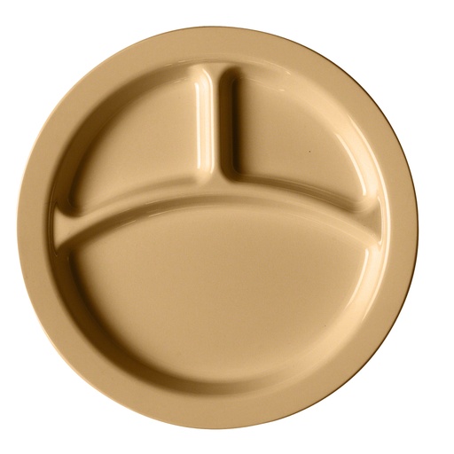 [93CW133] Plato compartimientos policarb borde delgado 9" 22.8cm beige - Cambro USA