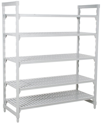 [CPU183672V5480] Unidad Inicial Ventilada 5 Estantes premium Camshelving 1.83X91Cm Prof 46Cm - Cambro China