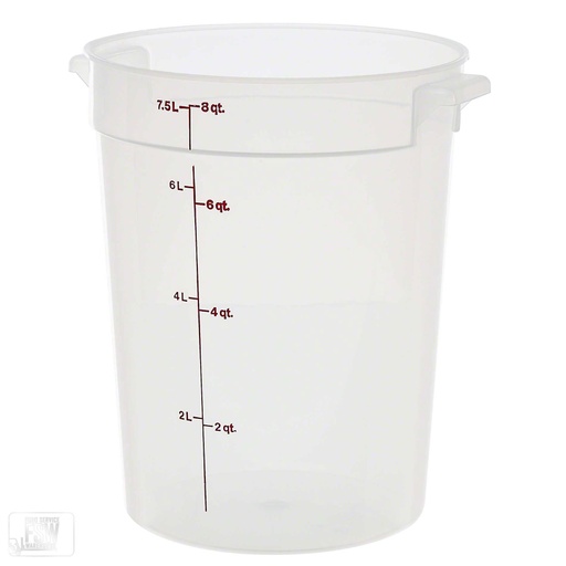 [RFS8148] Recipiente redondo 7.6lts. polietileno blanco - Cambro USA