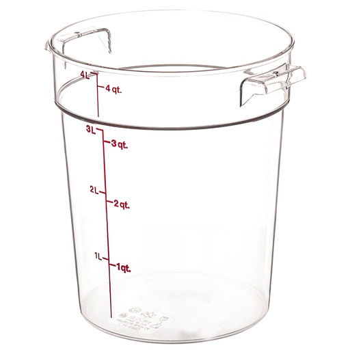 [RFSCW4135] Recipiente redondo 3.8lts. policarbonato transparente - Cambro
