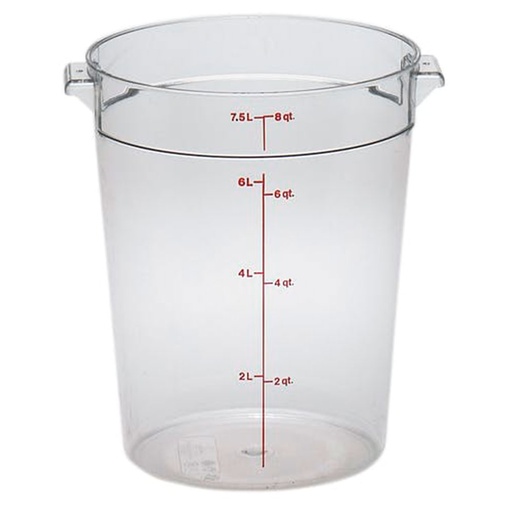 [RFSCW8135] Recipiente redondo 7.6lts. policarbonato transparente - Cambro