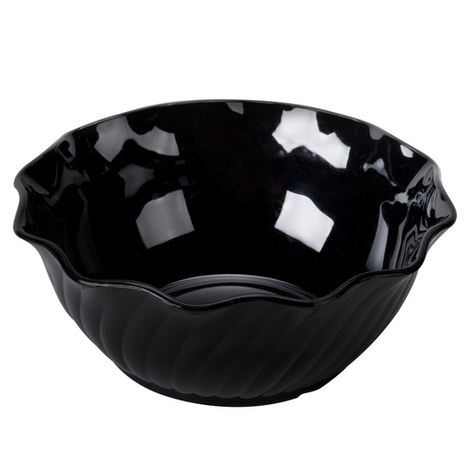 [SRB13CW110] Plato hondo remolino 13oz policarbonato negro - Cambro