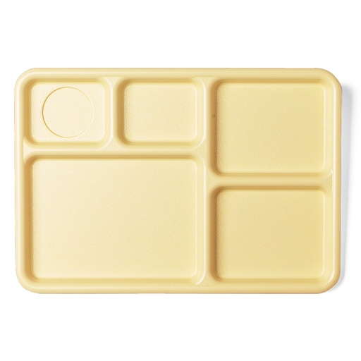 [10145CW133] Bandeja servicio 5 compart 25.4 x 36.8cm policarb beige - Cambro USA