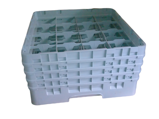 [16S800151] Cesta 16 compart vasos y copas de 21.6 alto x 11 ancho - Cambro China