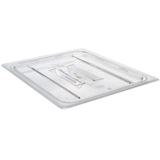 [20CWLN135] Tapa bisagra muesca azafate 1/2 policarbonato transparente - Cambro