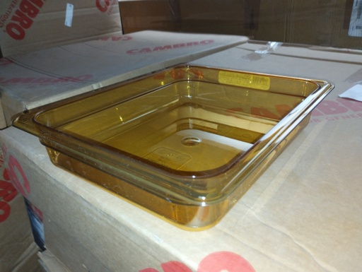 [22HP150] Recipiente H-Pan ámbar 1/2 altas temperaturas - Cambro USA
