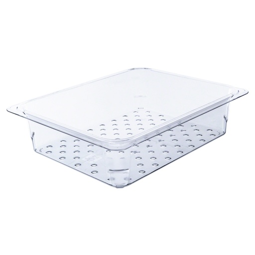 [23CLRCW135] Recipiente colador para 24cw 1/2 Prof 7,6 cm policarbonato transparente * - Cambro