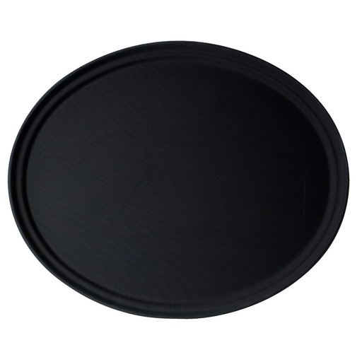 [2500CT110] Bandeja fibra vidrio ovalada antideslizante 49 x 59 cm negra - Cambro USA