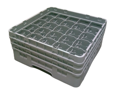 [25S638151] Cesta vasos y copas 25 compartimentos 17.4alt x 8.7 ancho - Cambro