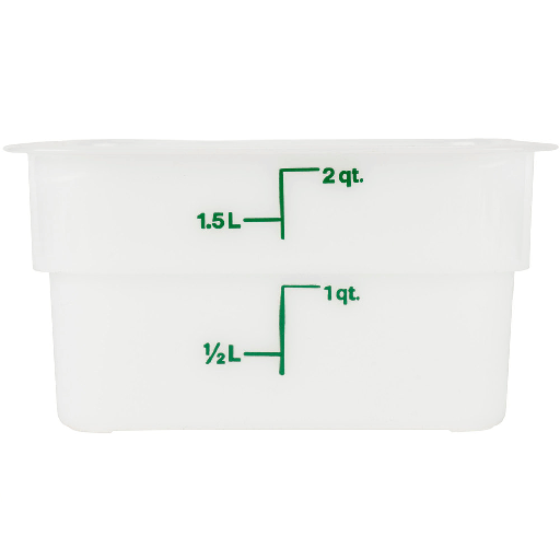 [2SFSP148] Recipiente cuadrado 1.9 lts. polietileno blanco - Cambro