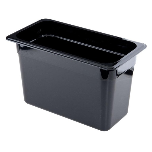 [38CW110] Recipiente 1/3 policarbonato 6.9lts. negro - Cambro