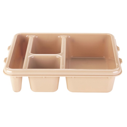 [9114CW133] Bandeja 4 compartimientos 23 x 28 x 6.5 cm policarbonato beige - Cambro USA