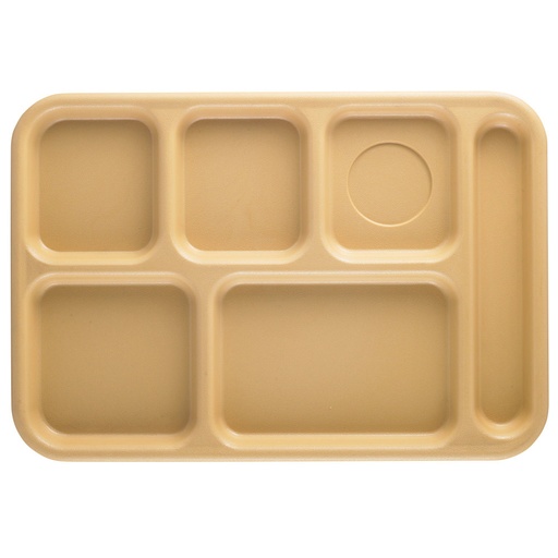 [BCT1014161] Bandeja plastica ABS 6 compartimentos bronceado - Cambro