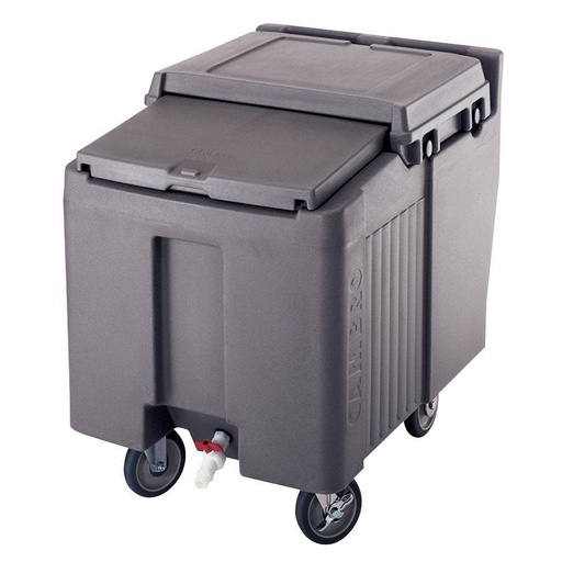 [ICS125L191] Carro hielo tapa deslizable cap. 57 kg 58.5 x 80 x 74.5cm gris - Cambro