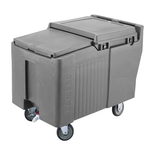 [ICS175L191] Carro hielo tapa deslizable cap. 80gk 61 x 95 x 74.5cm gris granito - Cambro USA