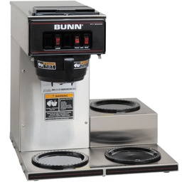 [13300.0003] Vp17-3 ss pourover maquina café goteo carga manual 3 hornillas - Bunn
