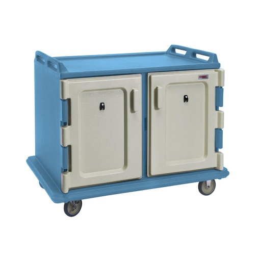 [MDC1520S20401] Carro bajo entrega alimentos cap. 20 bandejas de 38 x 51cm azul pizarra - Cambro USA
