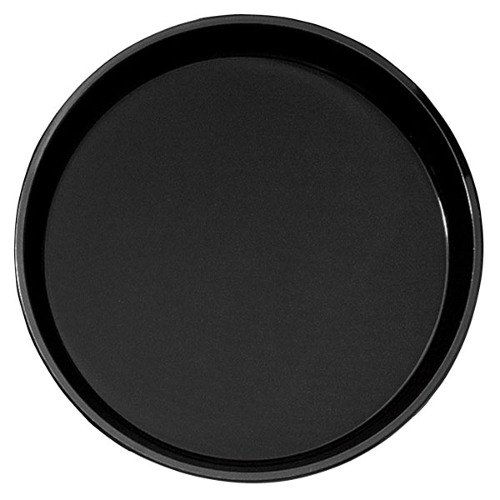 [PT1400110] Bandeja redonda antideslizante polipropileno 35.5cm negro - Cambro USA