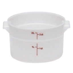 [RFS2148] Recipiente redondo 1.9lts. polietileno blanco - Cambro