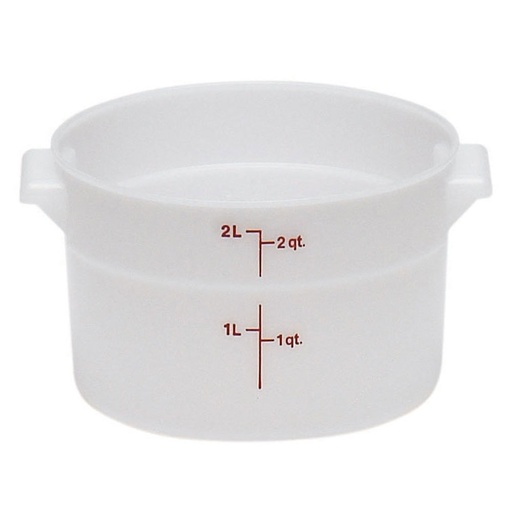 [RFS2148] Recipiente redondo 1.9lts. polietileno blanco - Cambro USA
