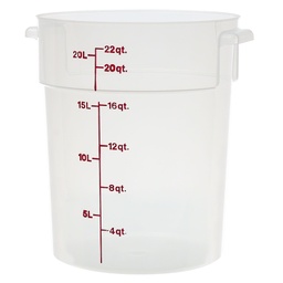 [RFS22PP190] Recipiente redondo 20.8lts. polipropileno translucido - Cambro