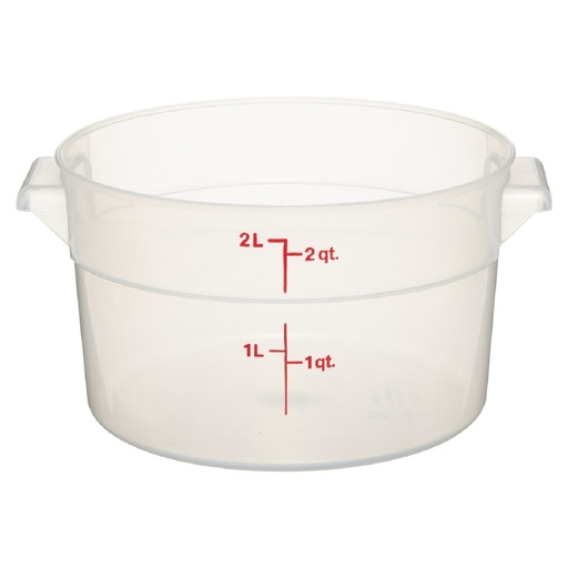 [RFS2PP190] Recipiente redondo 1.9lts. polipropileno translucido - Cambro USA