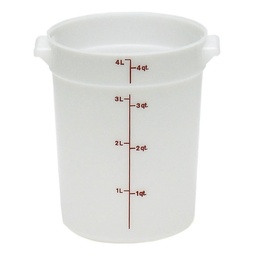 [RFS4148] Recipiente redondo 3.8lts. polietileno blanco - Cambro