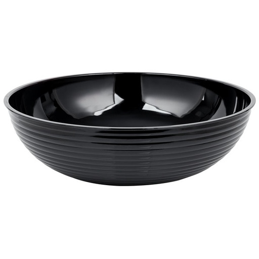 [RSB18CW110] Ensaladera acanalada redonda 19.1lts. policarbonato negro - Cambro USA