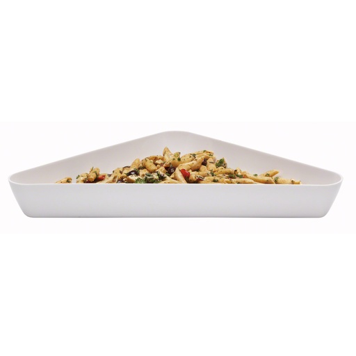 [SFT1515148-O] Bandeja exhibicion showfest triangular 4.2 lt blanco (Outlet) - Cambro