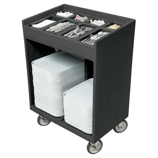 [TC1418191] Carro con recipientes para cubiertos y bandejas gris - Cambro USA