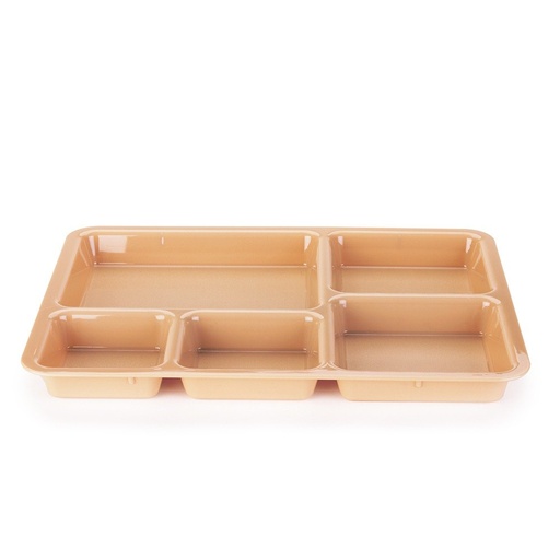 [1411CW133] Bandeja 5 compartimiento policarbonato beige - Cambro USA
