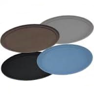 [2500CT-401-O] Bandeja antideslizante ovalada 49 x 59 cm azul (Outlet) - Cambro